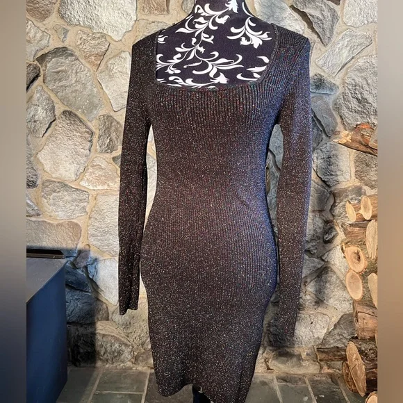 express bodycon dresses Body Contour High Compression V-neck Ruched Midi Dress